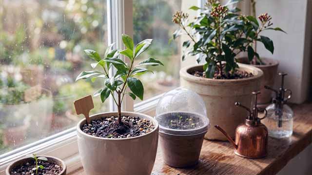 მიხაკი ქოთანში