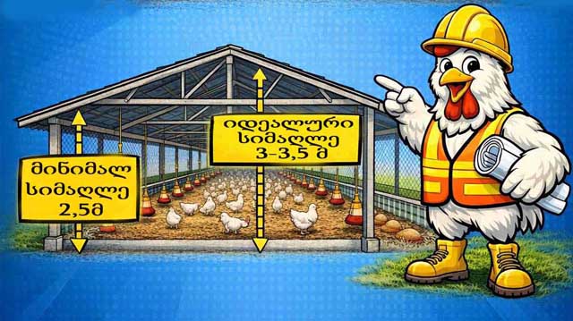 ქათმების ფერმის სწოად დაპროექება