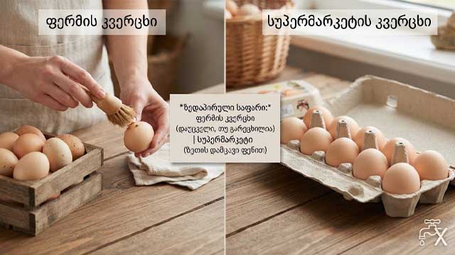 კვერცხის შენახვა